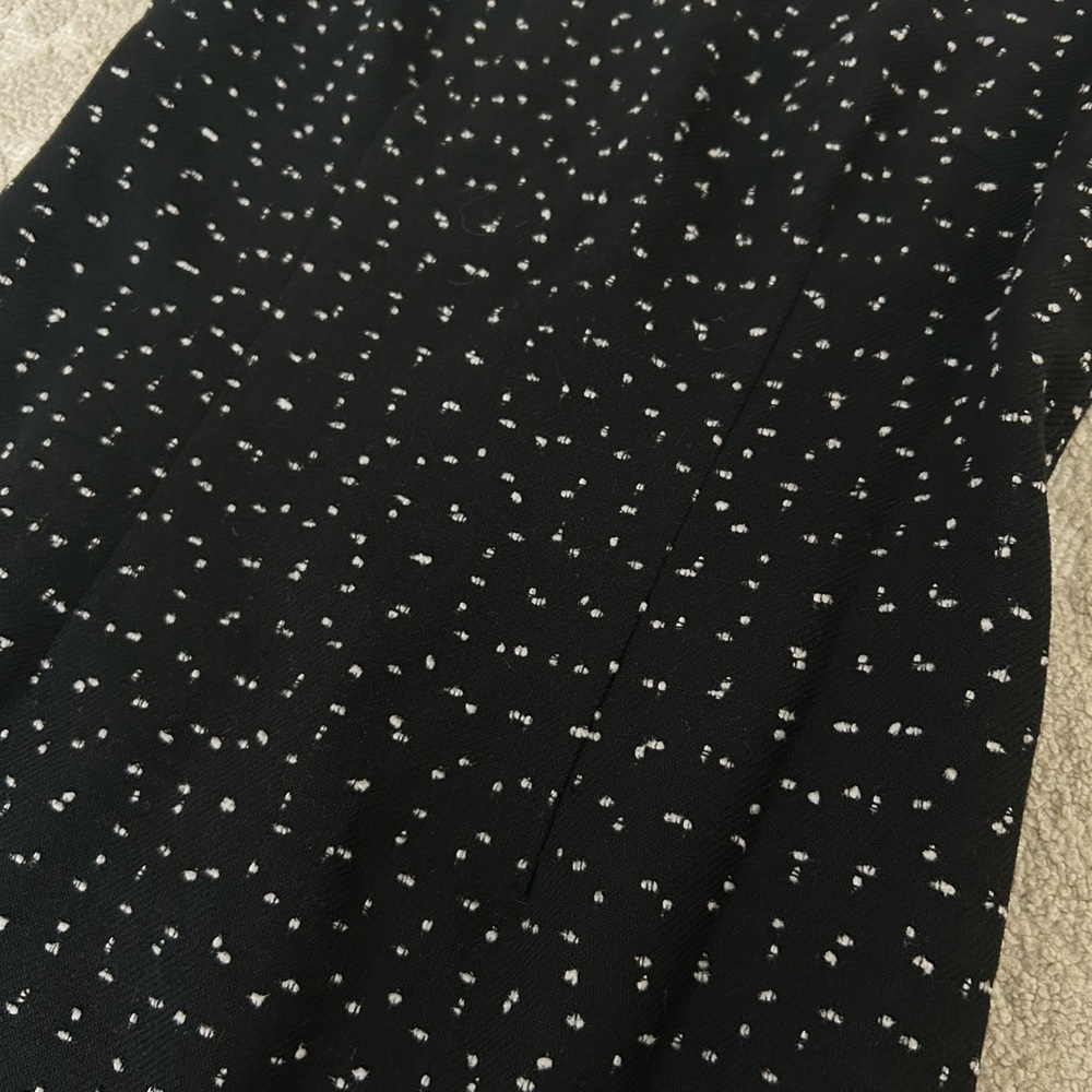 Sara Campbell 8 vintage black white wool sleeveless lined dress - Picture 2 of 9